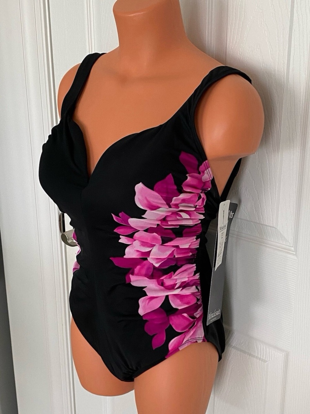 Miraclesuit Black Swimsuit Tag Detail